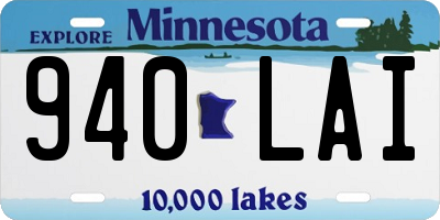 MN license plate 940LAI