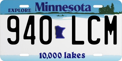 MN license plate 940LCM