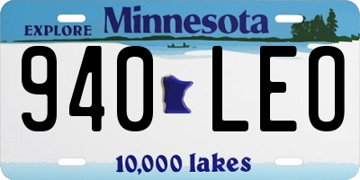 MN license plate 940LEO