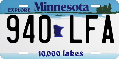 MN license plate 940LFA