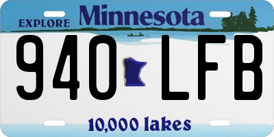 MN license plate 940LFB