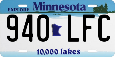 MN license plate 940LFC