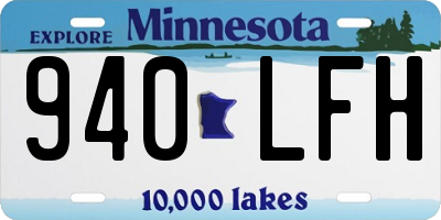 MN license plate 940LFH