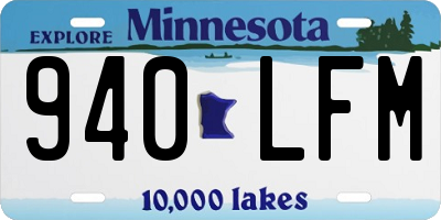 MN license plate 940LFM