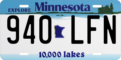 MN license plate 940LFN