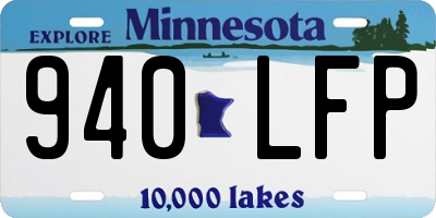 MN license plate 940LFP