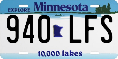 MN license plate 940LFS