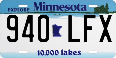 MN license plate 940LFX