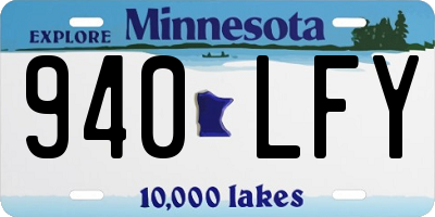 MN license plate 940LFY