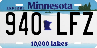 MN license plate 940LFZ