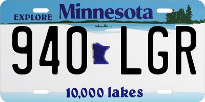 MN license plate 940LGR