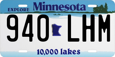 MN license plate 940LHM