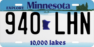 MN license plate 940LHN