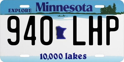 MN license plate 940LHP