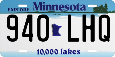 MN license plate 940LHQ
