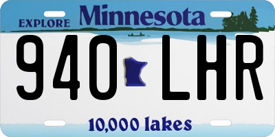 MN license plate 940LHR
