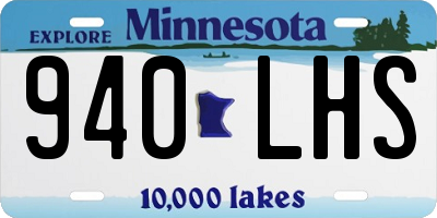 MN license plate 940LHS