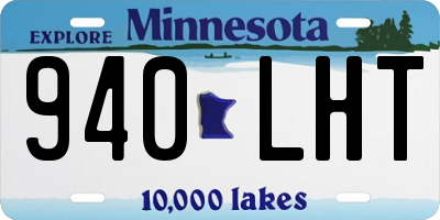 MN license plate 940LHT