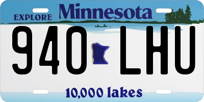 MN license plate 940LHU