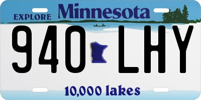 MN license plate 940LHY