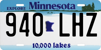 MN license plate 940LHZ