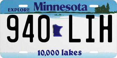 MN license plate 940LIH