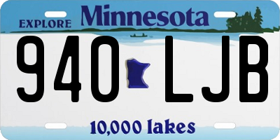 MN license plate 940LJB