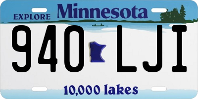 MN license plate 940LJI