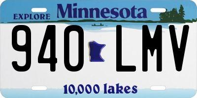 MN license plate 940LMV