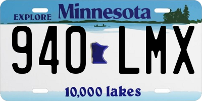 MN license plate 940LMX