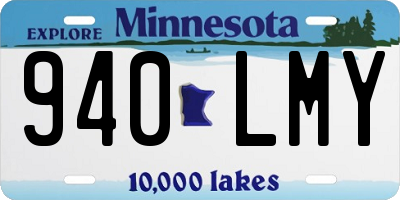 MN license plate 940LMY
