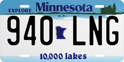MN license plate 940LNG