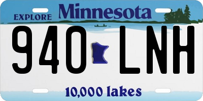 MN license plate 940LNH