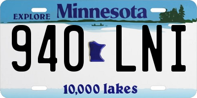 MN license plate 940LNI