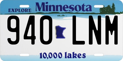 MN license plate 940LNM