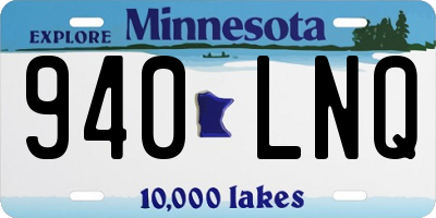 MN license plate 940LNQ