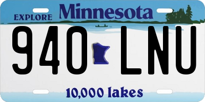 MN license plate 940LNU