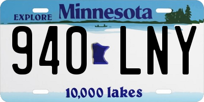 MN license plate 940LNY