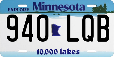 MN license plate 940LQB