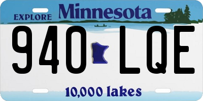 MN license plate 940LQE