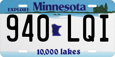MN license plate 940LQI