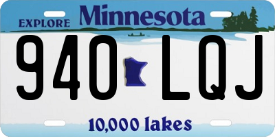 MN license plate 940LQJ