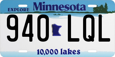 MN license plate 940LQL