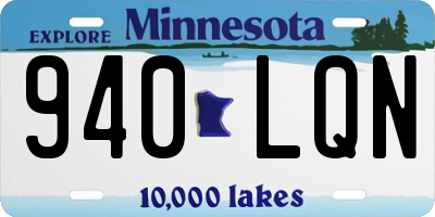 MN license plate 940LQN