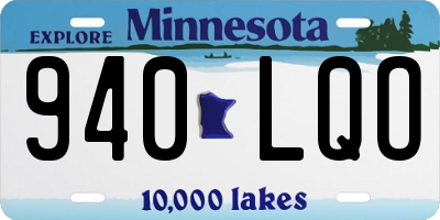MN license plate 940LQO
