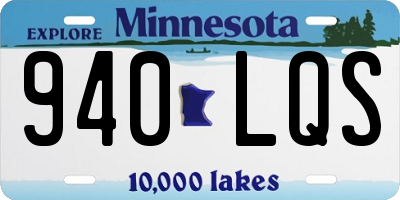 MN license plate 940LQS