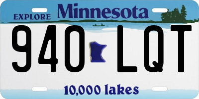 MN license plate 940LQT