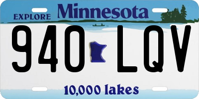 MN license plate 940LQV