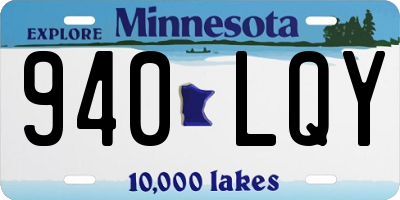 MN license plate 940LQY