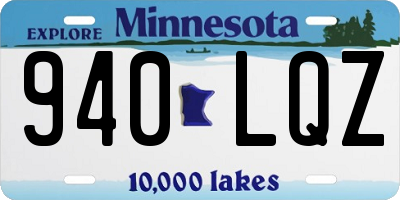 MN license plate 940LQZ